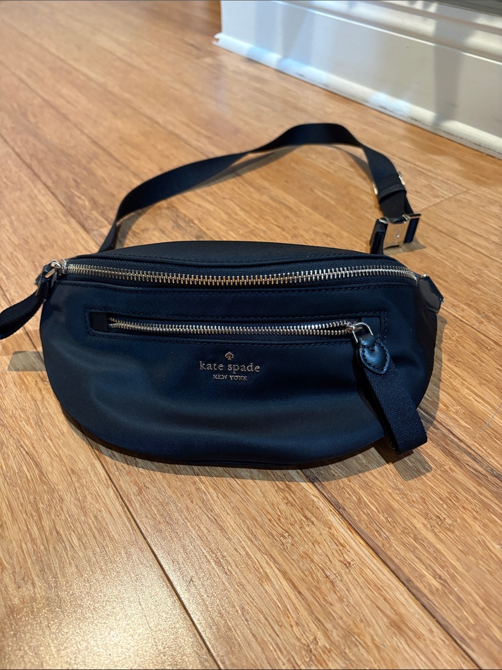 kate spade black Nylon Belt Bag